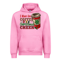Fuchsia Pink i run on coffee and christmas cheer Urban Hoodie - RanaPortraitStore