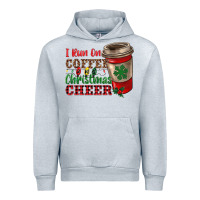 Heather Grey i run on coffee and christmas cheer Urban Hoodie - RanaPortraitStore