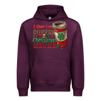 Mauve Wine i run on coffee and christmas cheer Urban Hoodie - RanaPortraitStore