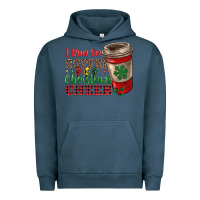 Pigment Midnight Navy i run on coffee and christmas cheer Urban Hoodie - RanaPortraitStore