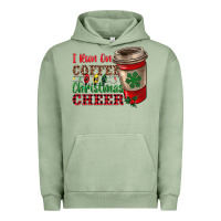 Pigment Oil Green i run on coffee and christmas cheer Urban Hoodie - RanaPortraitStore