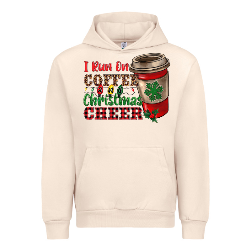 I Run On Coffee And Christmas Cheer Urban Hoodie by RanaPortraitStore | Teevron