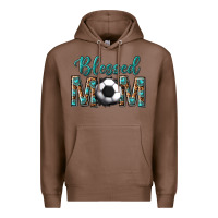Chestnut western blessed mom with soccer Premium Hoodie - texasbilliewilder