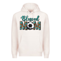 Pale Pink western blessed mom with soccer Premium Hoodie - texasbilliewilder