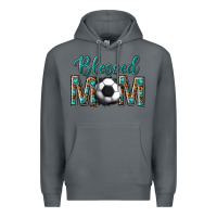 Western Blessed Mom With Soccer Premium Hoodie | Teevron