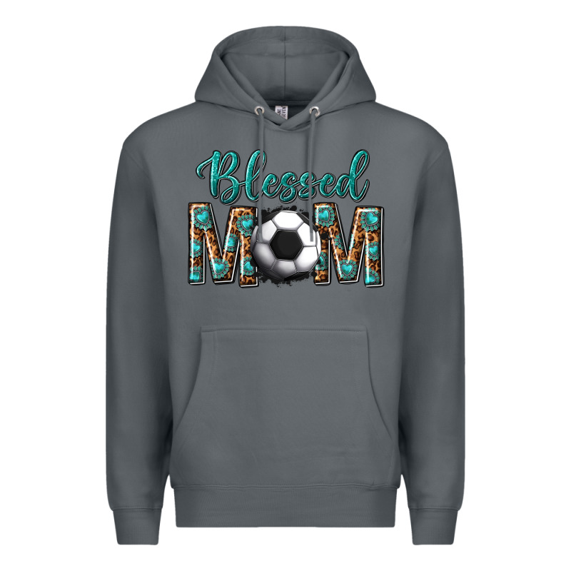 Western Blessed Mom With Soccer Premium Hoodie by texasbilliewilder | Teevron
