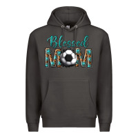 Smoke western blessed mom with soccer Premium Hoodie - texasbilliewilder