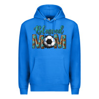 True Royal western blessed mom with soccer Premium Hoodie - texasbilliewilder