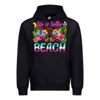 Black life is better at the beach Urban Hoodie - texasbilliewilder