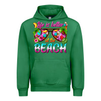 Emerald life is better at the beach Urban Hoodie - texasbilliewilder