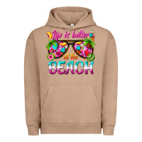 Pigment Burro life is better at the beach Urban Hoodie - texasbilliewilder