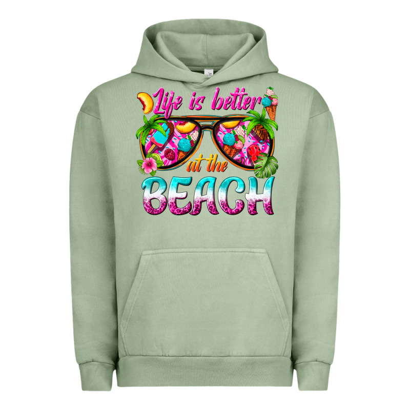 Life Is Better At The Beach Urban Hoodie by texasbilliewilder | Teevron