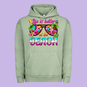 Life Is Better At The Beach Urban Hoodie Designed By Texasbilliewilder