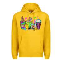 Lemon nail art coffee cups Premium Hoodie - Zillion Design Studio