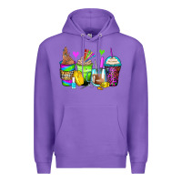 Purple nail art coffee cups Premium Hoodie - Zillion Design Studio