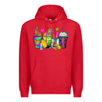 Red nail art coffee cups Premium Hoodie - Zillion Design Studio