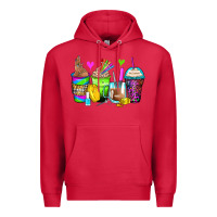 Cardinal nail art coffee cups Premium Hoodie - Zillion Design Studio