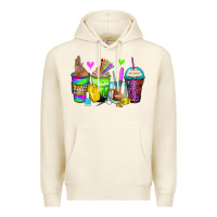 Tofu nail art coffee cups Premium Hoodie - Zillion Design Studio