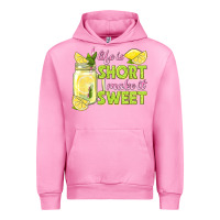 Fuchsia Pink life is  make it sweet Urban Hoodie - texasbilliewilder