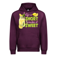 Mauve Wine life is  make it sweet Urban Hoodie - texasbilliewilder
