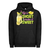 Pigment Black life is  make it sweet Urban Hoodie - texasbilliewilder