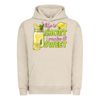 Pigment French Oak life is  make it sweet Urban Hoodie - texasbilliewilder