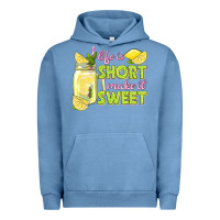 Pigment Pebble Blue life is  make it sweet Urban Hoodie - texasbilliewilder