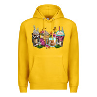 Lemon floral coffee cups Premium Hoodie - Zillion Design Studio