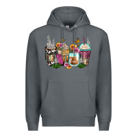 Rock floral coffee cups Premium Hoodie - Zillion Design Studio