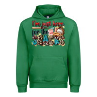 Emerald i'm just here for the snacks Urban Hoodie - Zillion Design Studio