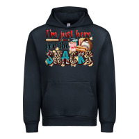 Navy i'm just here for the snacks Urban Hoodie - Zillion Design Studio