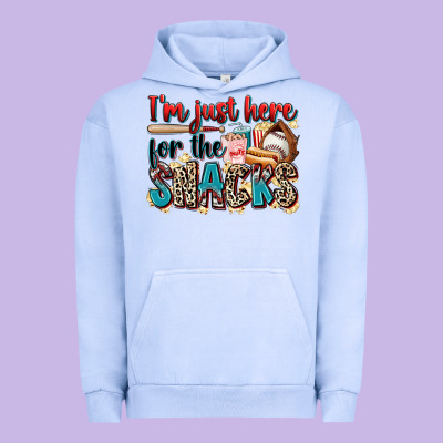I'm Just Here For The Snacks Urban Hoodie Designed By Zillion Design Studio