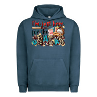 Pigment Midnight Navy i'm just here for the snacks Urban Hoodie - Zillion Design Studio