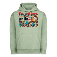 Pigment Oil Green i'm just here for the snacks Urban Hoodie - Zillion Design Studio