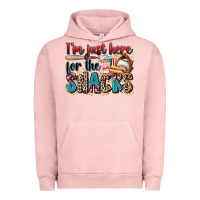 Pigment Salmon i'm just here for the snacks Urban Hoodie - Zillion Design Studio