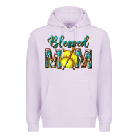 Lilac western blessed mom with softball Premium Hoodie - texasbilliewilder