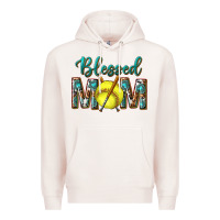 Western Blessed Mom With Softball Premium Hoodie | Teevron