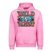 Fuchsia Pink wild like the west Urban Hoodie - Zillion Design Studio