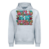Heather Grey wild like the west Urban Hoodie - Zillion Design Studio