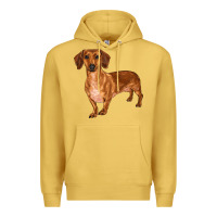 Antique Gold dachshund Premium Hoodie - RanaPortraitStore
