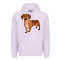 Lilac dachshund Premium Hoodie - RanaPortraitStore