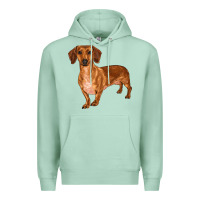 Seafoam dachshund Premium Hoodie - RanaPortraitStore