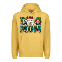 Antique Gold christmas dog mom husky Premium Hoodie - RanaPortraitStore