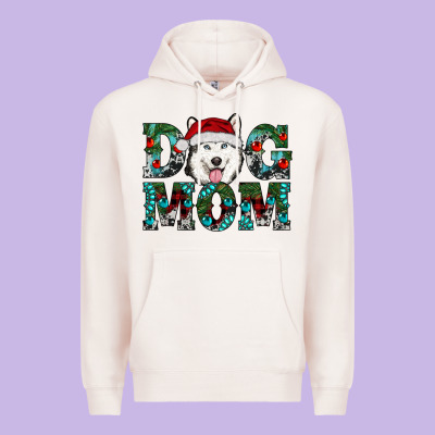 Christmas Dog Mom Husky Premium Hoodie Designed By Ranaportraitstore
