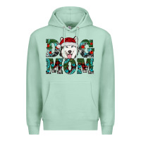 Seafoam christmas dog mom husky Premium Hoodie - RanaPortraitStore