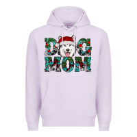 Lilac christmas dog mom husky Premium Hoodie - RanaPortraitStore