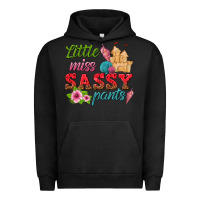 Pigment Black little miss sassy pants Urban Hoodie - texasbilliewilder