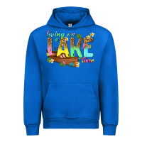 Cobalt living on lake time Urban Hoodie - texasbilliewilder