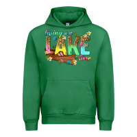 Emerald living on lake time Urban Hoodie - texasbilliewilder