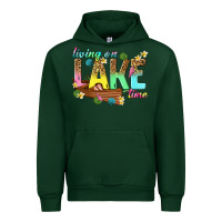 Forest Green living on lake time Urban Hoodie - texasbilliewilder